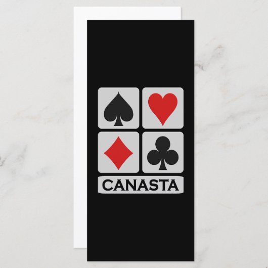 Canasta rack card (Front/Back)