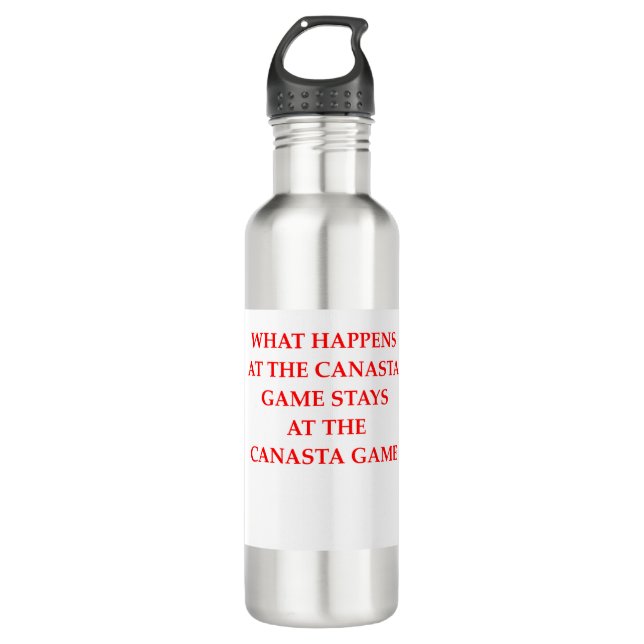 CANASTA STAINLESS STEEL WATER BOTTLE (Front)