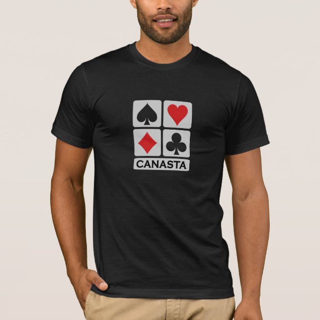 CanastaPlayer custom shirt - choose style, color (Front)