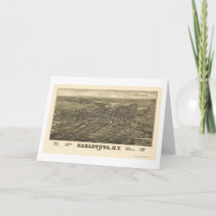 Canastota, NY Panoramic Map - 1885 Card