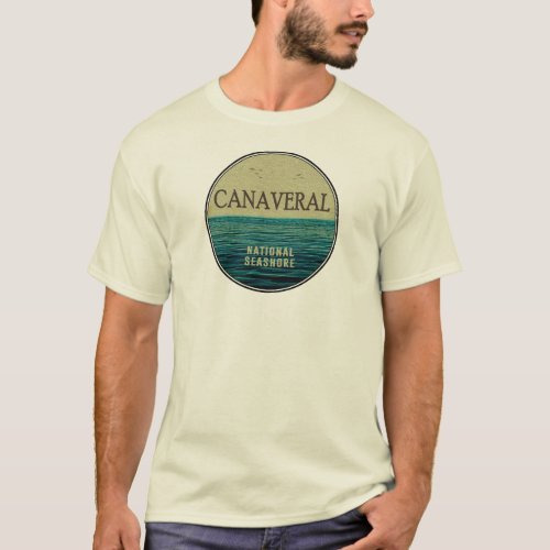 Canaveral National Seashore Florida Ocean Birds T_Shirt