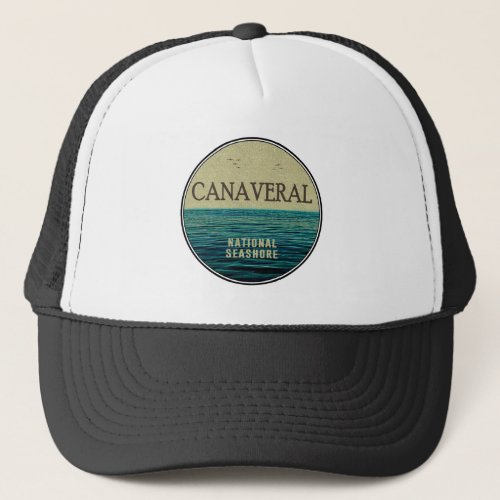 Canaveral National Seashore Florida Ocean Birds Trucker Hat