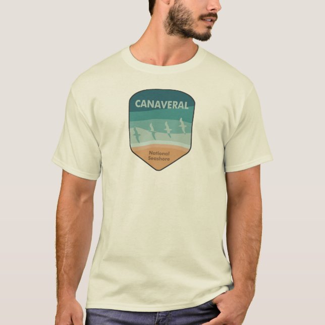 Canaveral National Seashore Florida Seagulls T-Shirt (Front)