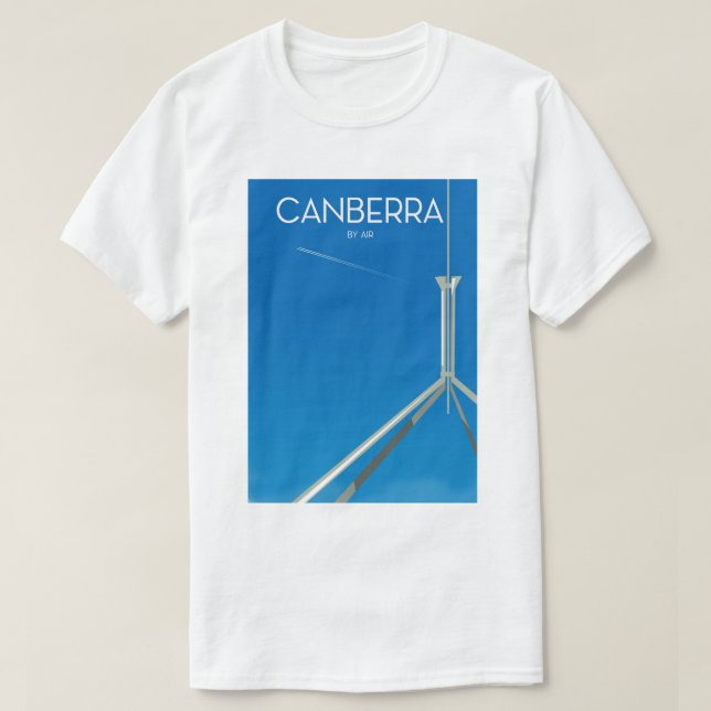 Canberra Australia travel poster T-Shirt (Design Front)