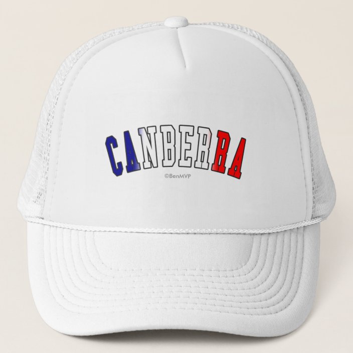 Canberra in Australia National Flag Colors Trucker Hat