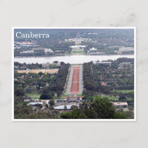 canberra view postcard