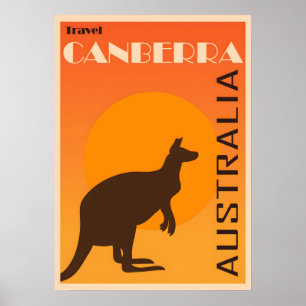Canberra vintage poster