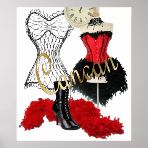 Cancan Costume 1 Poster