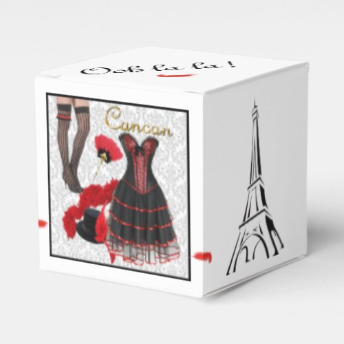 Cancan Costume 2 Favor Boxes