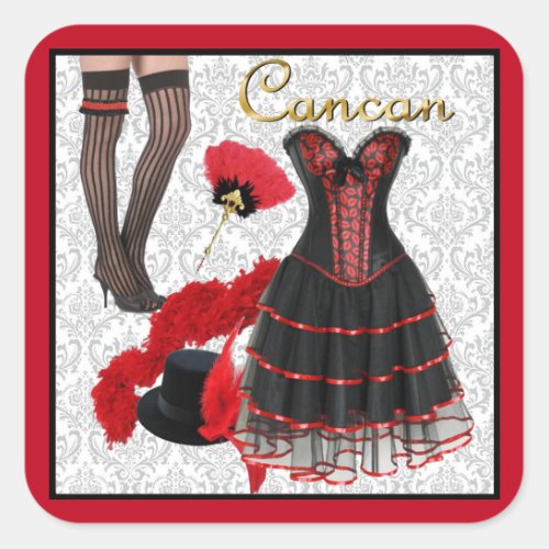 Cancan Costume 2 Sticker