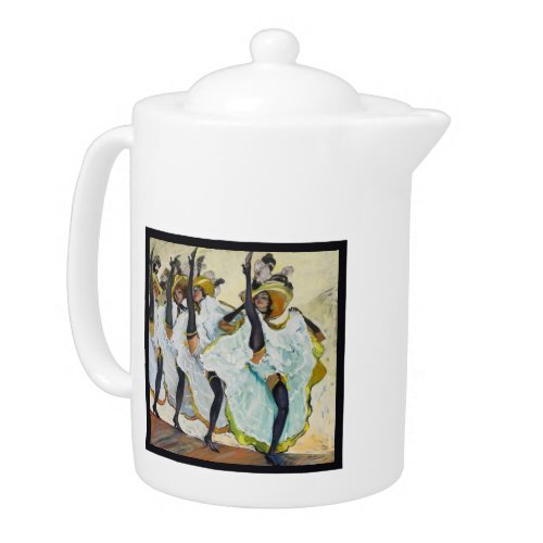 Cancan Dancers Teapot