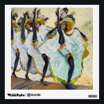 Cancan Dancers Wall Sticker<br><div class="desc">Brighten your cancan or cabaret party decor with this wall decal of a vintage image of four French Cancan dancers. See the entire Cancan Wall Decal collection in the DECOR | Wall Decals section.</div>