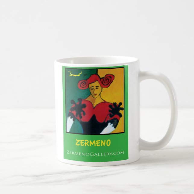"CanCan Española" by Zermeno (Closeup) Coffee Mug (Right)