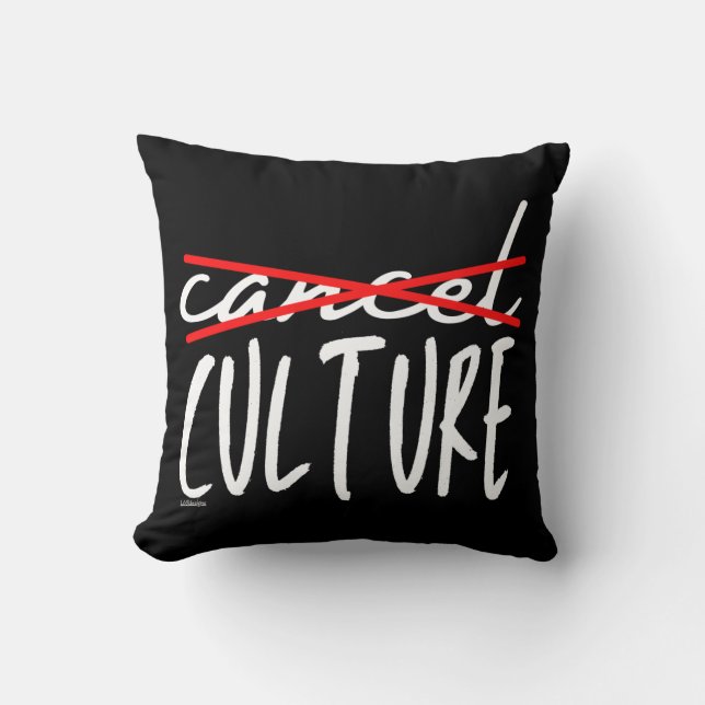 CANCEL CANCEL CULTURE funny sarcastic              Throw Pillow (Front)
