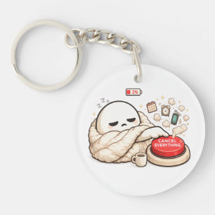 Cancel Everything 2% Battery Keychain