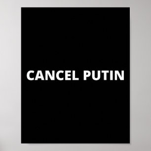 Cancel Putin _ Stop War In Ukraine Poster