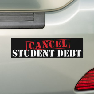 Cancel Student Loan Debt Bumper Sticker