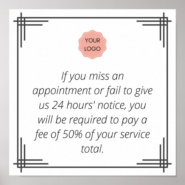 Cancelation notice  poster (Front)