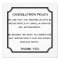 Cancelation policy poster for salon or spa