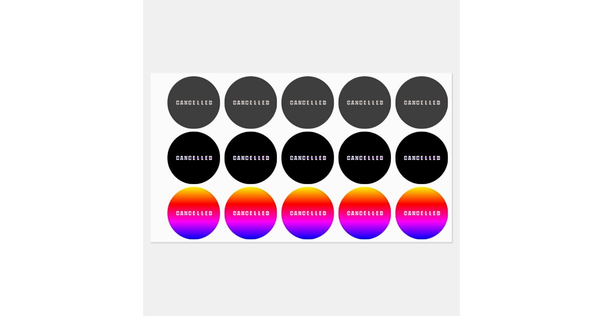 Canceled Labels | Zazzle