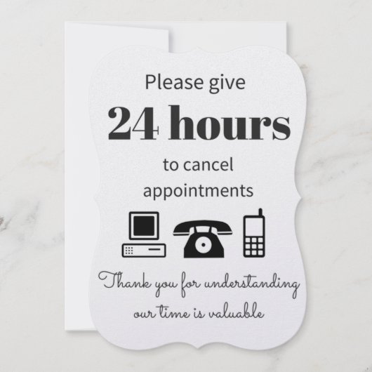 Cancellation notice (Front)