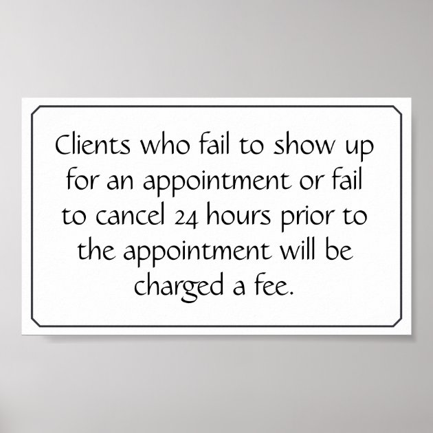 Salon Cancellation Policy Template