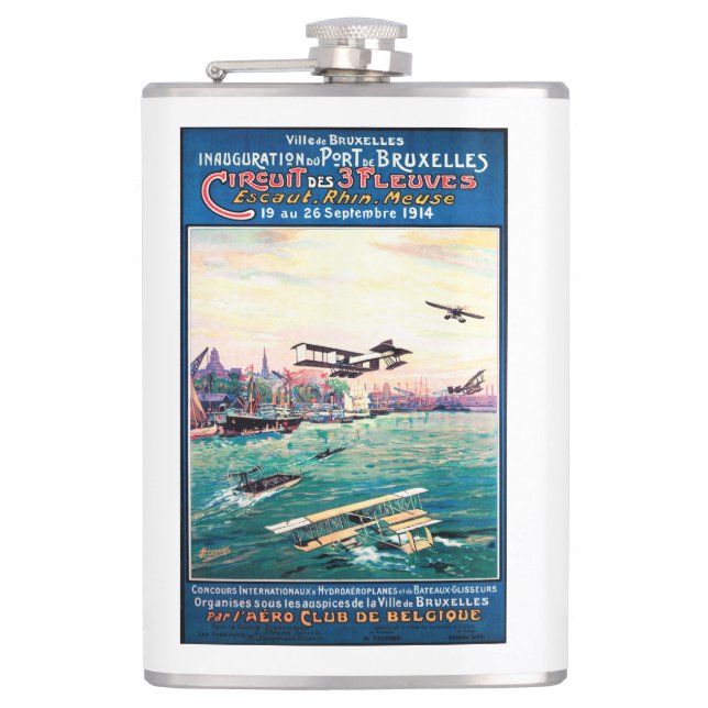 Cancelled Float Plane Promotional Poster Flask (Front)