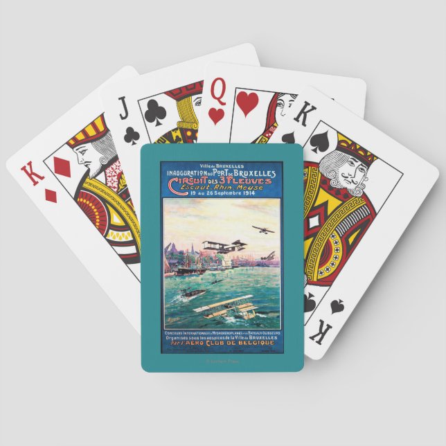 Cancelled Float Plane Promotional Poster Poker Cards (Back)