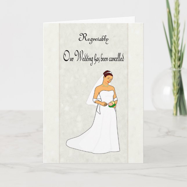Cancelled Wedding Announcement (Front)