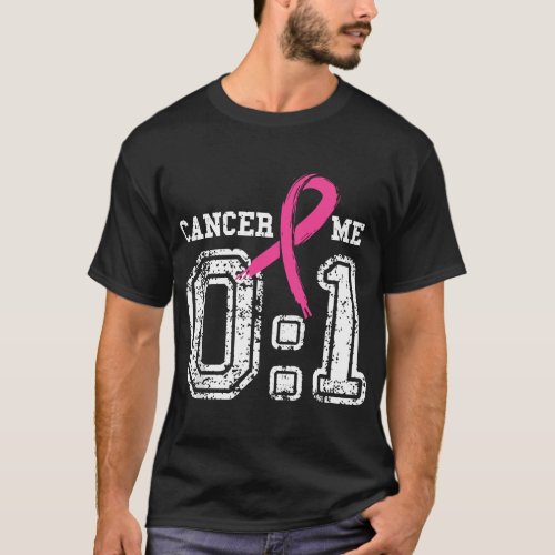 Cancer 0 Me 1 Breast Cancer Awareness Survivor Gif T_Shirt