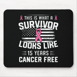 Cancer 15 Years Survivor Of Being Breast Cancer Fr Mouse Pad