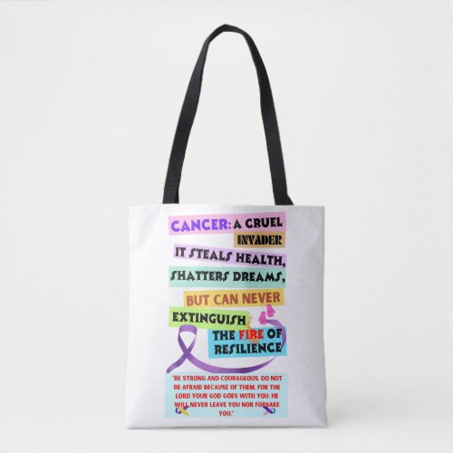 Cancer A Cruel Invader Tote Bag