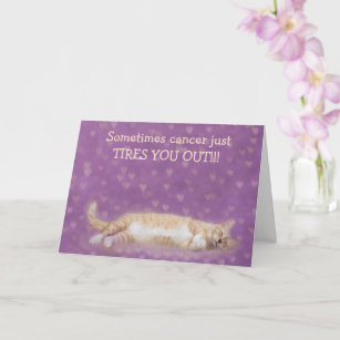 Cancer and Cat Naps Support Card