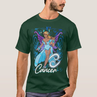 Cancer Anime Birthday Fairy Fairies Cancer Black G T-Shirt