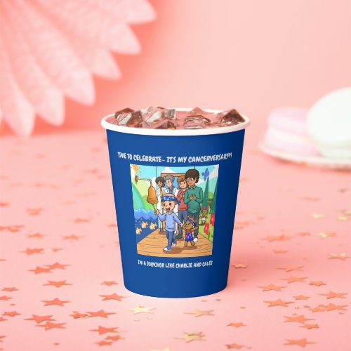 Cancer Anniversary Party Paper Cups