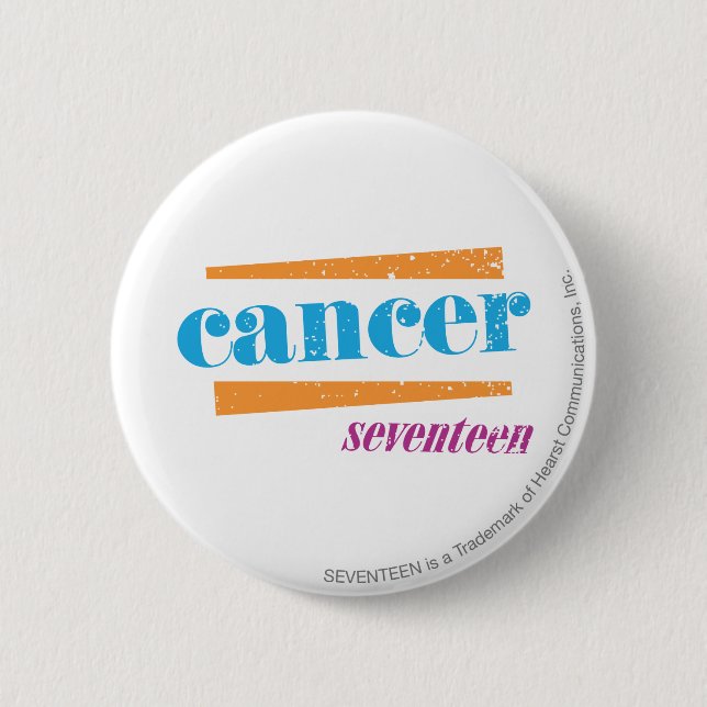Cancer Aqua Button (Front)