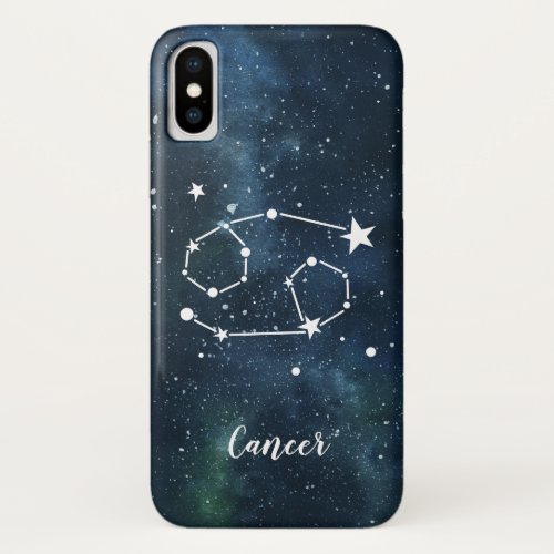 Cancer  Astrological Zodiac Sign Constellation iPhone XS Case