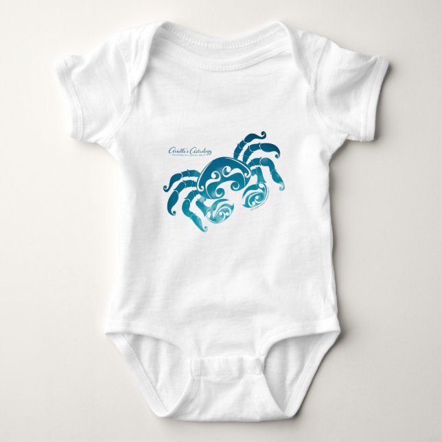 Cancer Astrology Baby Clothes ~ Bodysuit (Front)
