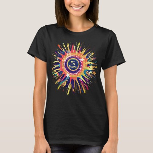 Cancer astrology birth sign zodiac psychedelic T_Shirt