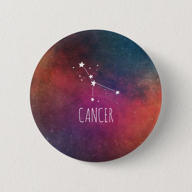 Cancer Astrology Button (Front)