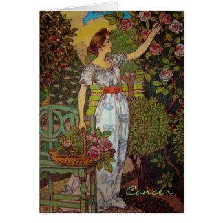 "Cancer" Astrology Sign Card