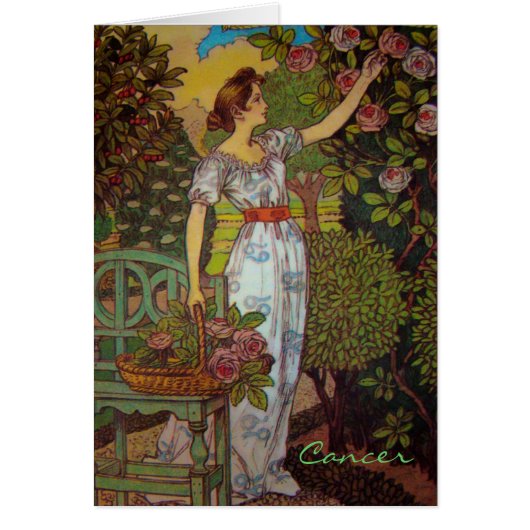 "Cancer" Astrology Sign Card (Front)