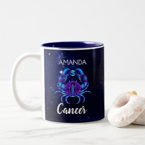 Cancer Astrology _ Zodiac Two_Tone Coffee Mug