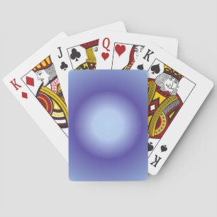 Cancer Aura, Cancer Zodiac, Blue Aura Gradient Poker Cards