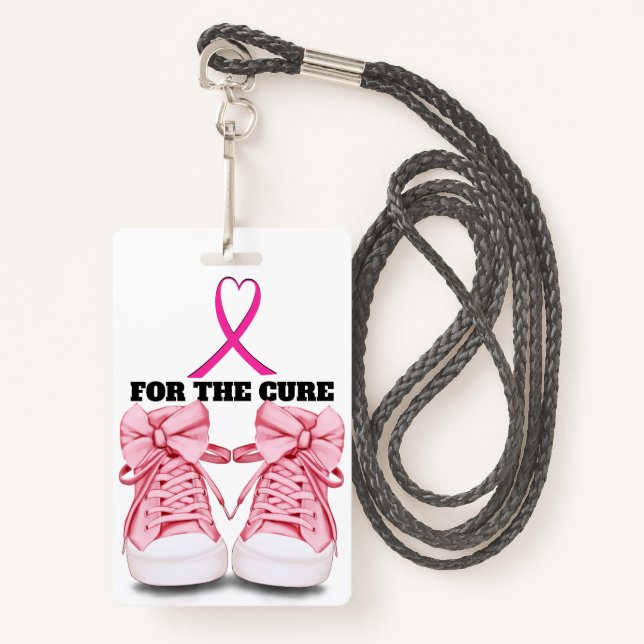 Cancer Awareness Badge - See Back (Front with Lanyard)