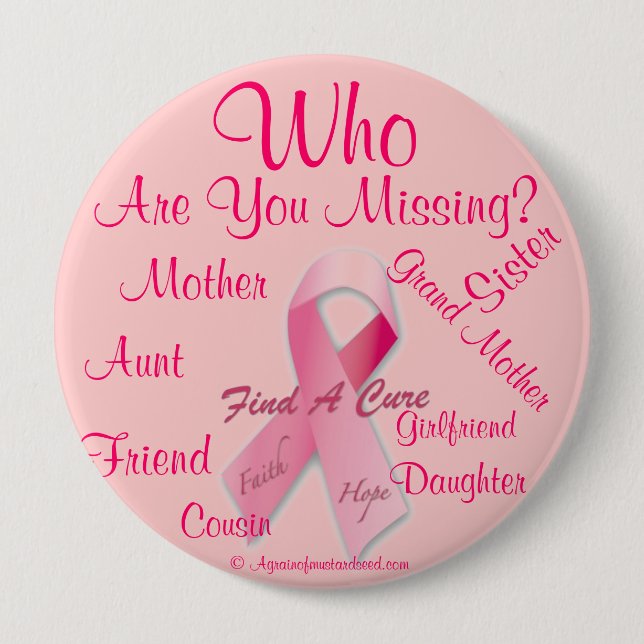 Cancer Awareness Button (Front)