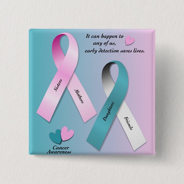 Cancer Awareness Button (Front)