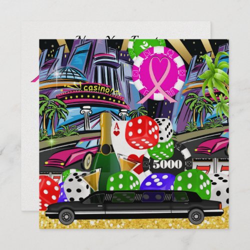 Cancer Awareness Casino Invitation