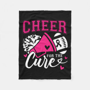 Cancer Awareness Cheer For The Cure Fleece Blanket