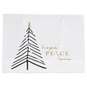 cancer awareness. Christmas Holiday Gift Bags
